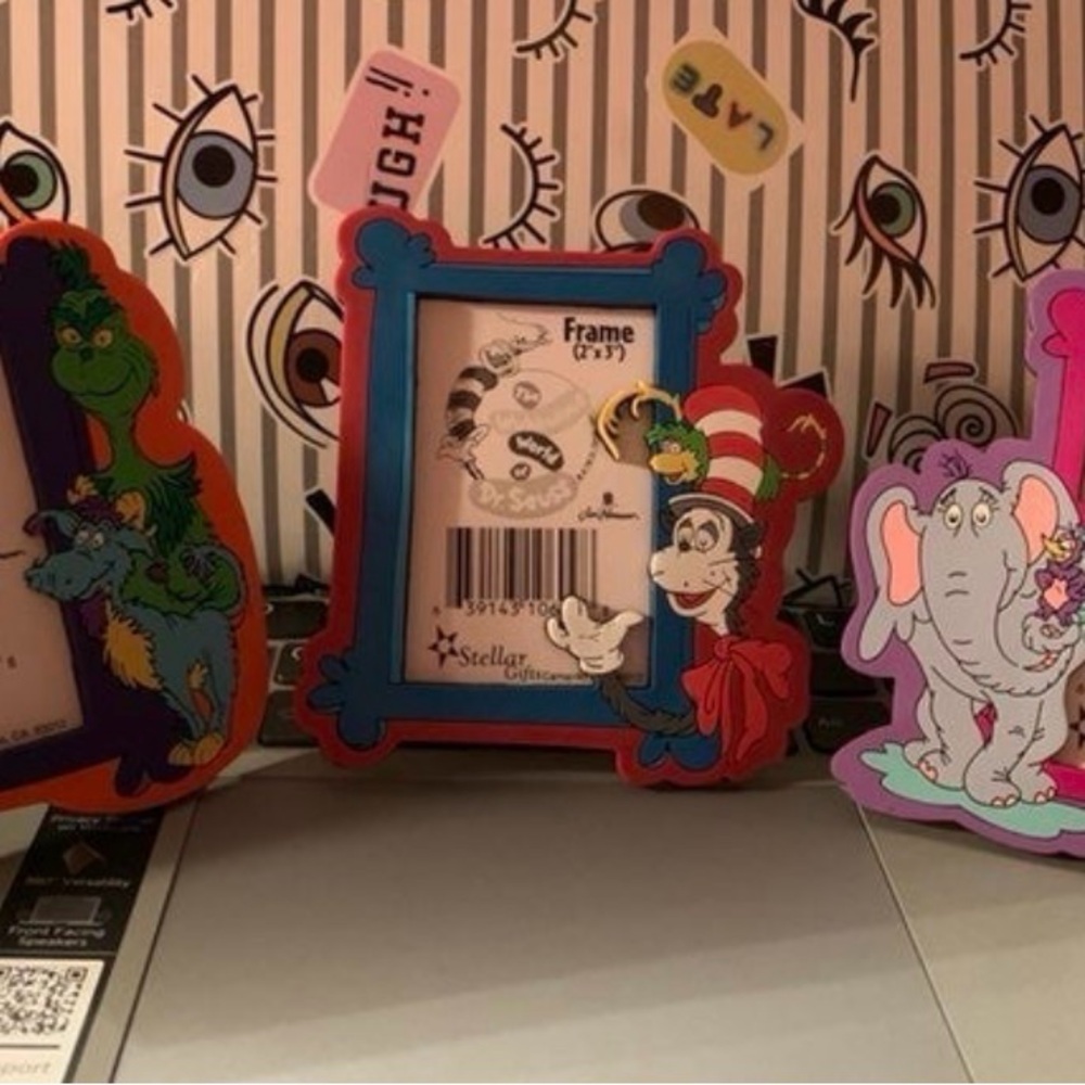Dr. Seuss Character Picture Frame Set, New